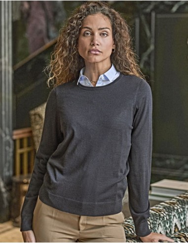 TEE-6006-Womens Crew Neck Sweater